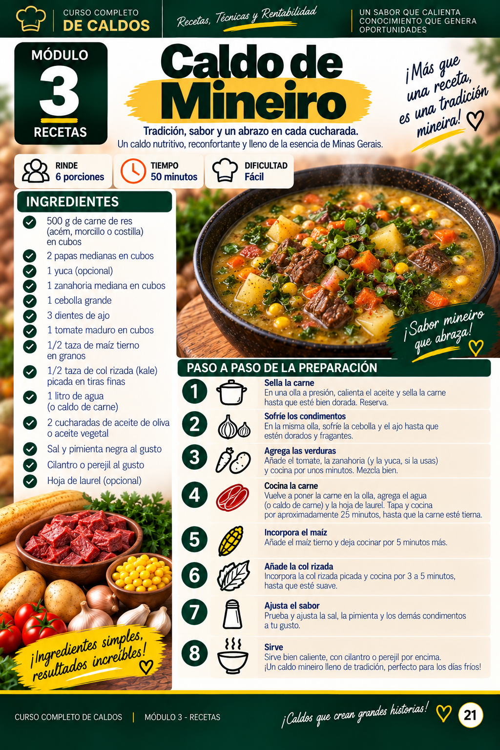 Página del curso: Caldo Mineiro